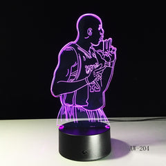 Colorful Touch Control LED Visual 3D Table Lamp